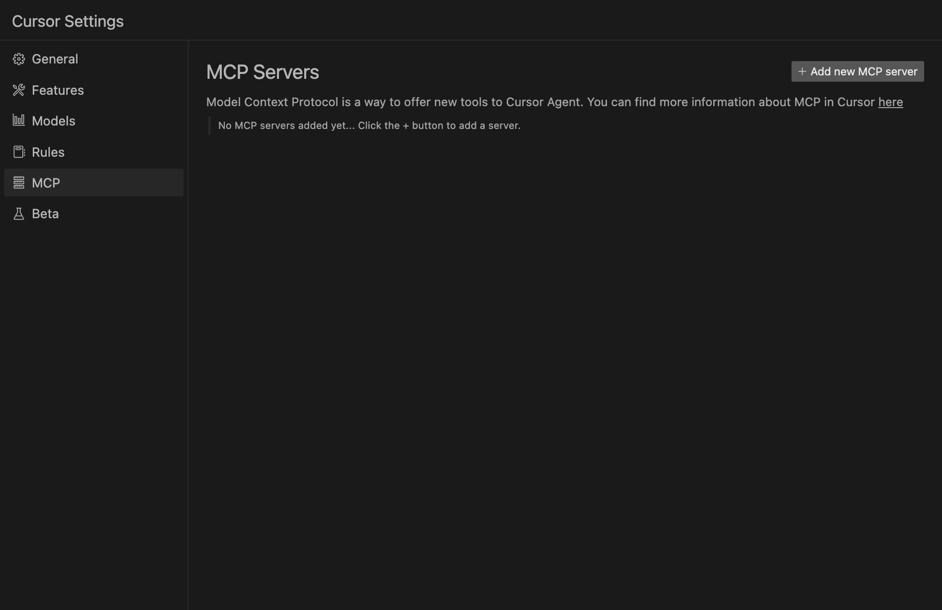 cursor settings